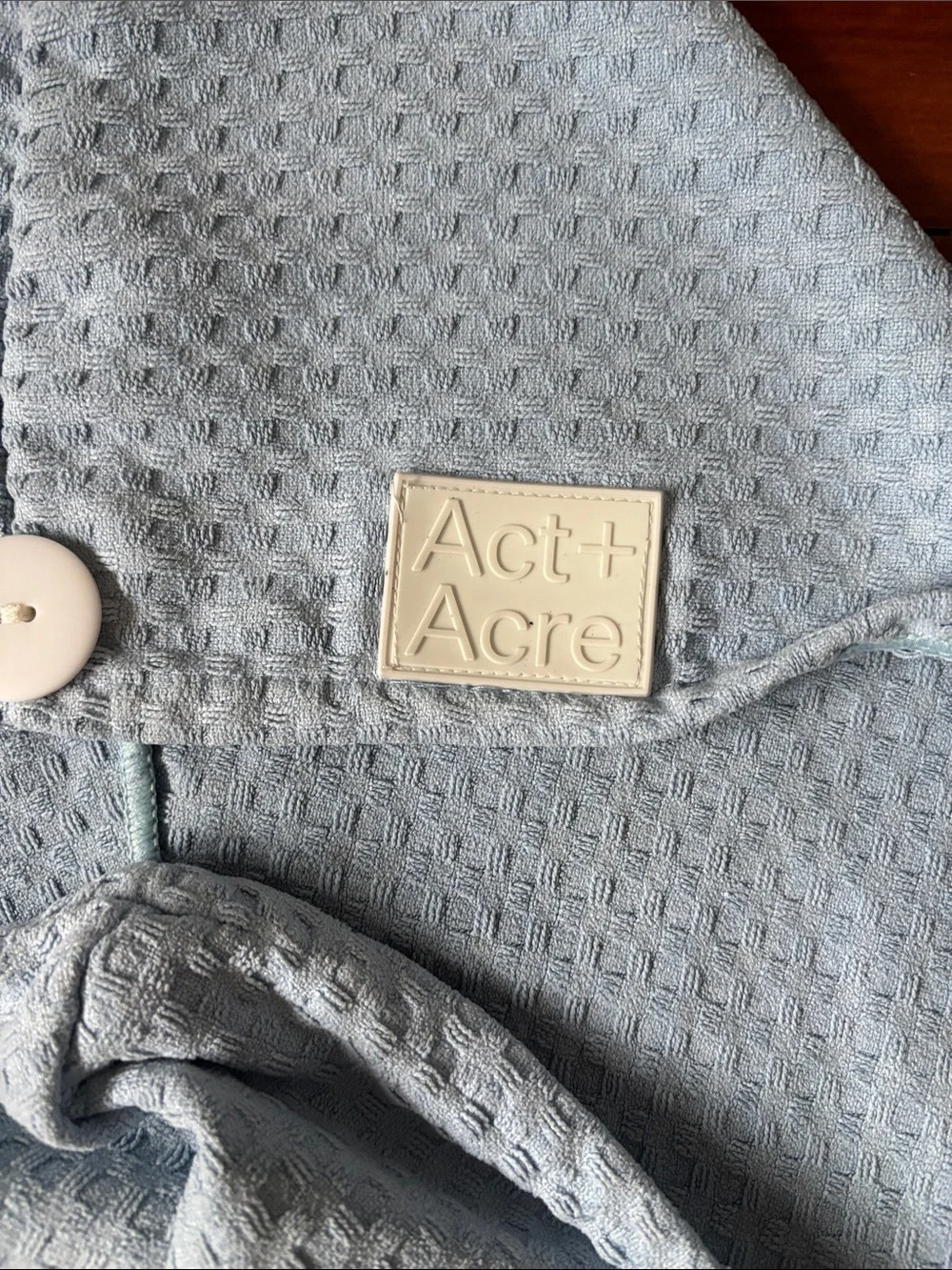 Act and Acre blue hydro hair towel